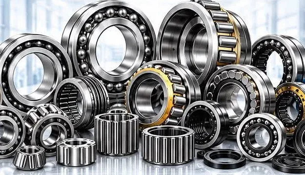 Ball, cylindrical, tapered, spherical and needle roller bearings from the range kept in stock
